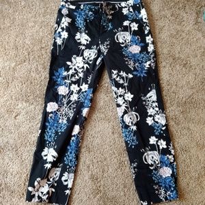 Banana republic regan floral pants